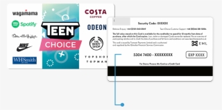 Congratulations As The Lucky Owner Of One Of Our Teen - Teen Choice Gift Card #8743607