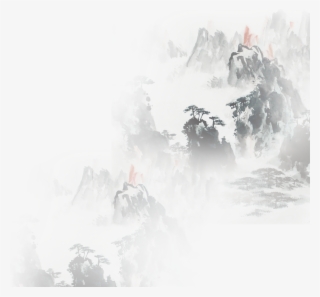 Mountain Feng Chinese Of Chinoiserie Effect Painting - 山水畫 Png #8744496