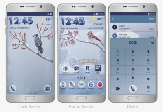 Features A Snowing Effect In The Lock Screen And Snowflake - Iphone #8744627
