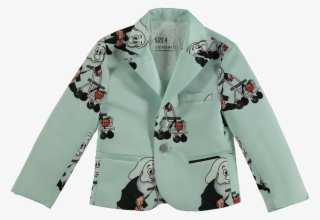 Caroline Bosmans Printed Suit Coat Dwarf - Button #8745606