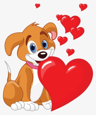 Spring Pinterest Puppies Emoticon And Cute Dog - Dog Valentines Day Cartoon #8745745