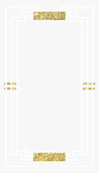 Art Deco Frame Png - Great Gatsby Invite Party #8746362