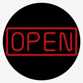 Open Neon Sign - Circle #8746499