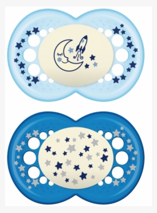 Mam Night 260s, Shiny Orthodontic Soother, 16 M, Color - Pacifier #8747355