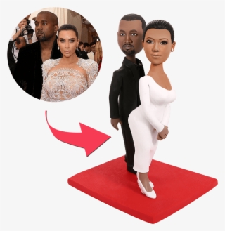 Kanye And Kardashian Custom Bobbleheads - Figurine #8747844