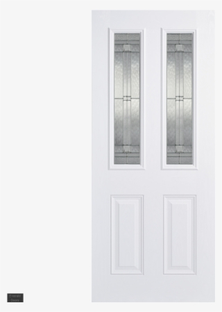 White Malton 2 Light Composite Grand Entrance Doors - Screen Door #8747964