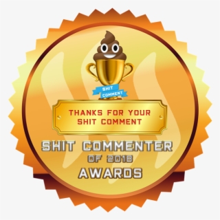 Shit Comment Award - Golden Stamp Png Free #8750534