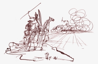 Quixote Against Dystopia - Salvador Dali Art Transparent Png #8751047