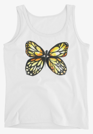 Black & Yellow Butterfly Ladies - Active Tank #8751367