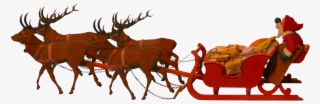 An Elegant Christmas Table - Santa Claus En Trineo Png #8752271