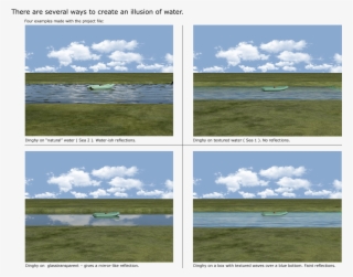 The Difference Is That "sea 1" Is Textured With A Semitransparent - Grass #8752621