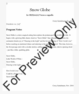 Snow Globe Thumbnail Snow Globe Thumbnail Snow Globe - Music #8753232