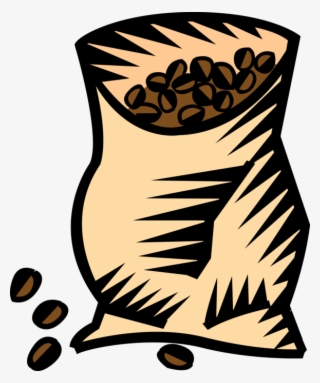 Vector Illustration Of Bag Of Coffee Bean Seed Of The - Saco De Café Png #8754586