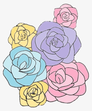 Download Image - Pastel Roses Drawing #8755245