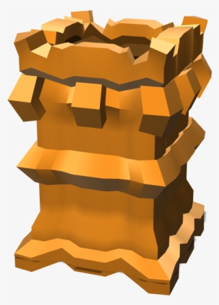 Castle Tower Vase/planter - Wood #8756079