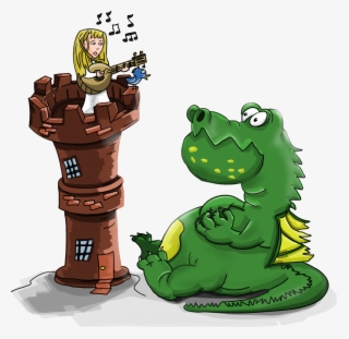 Sing A - Dibujo De Un Dragon Tocando El Banjo #8756969