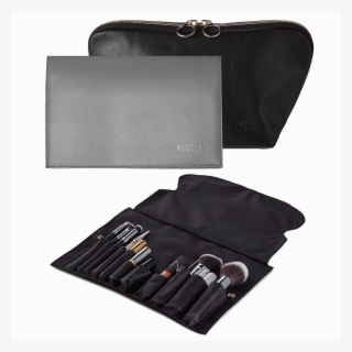 Luxurious Black Leather Grey Leather - Bag #8757516