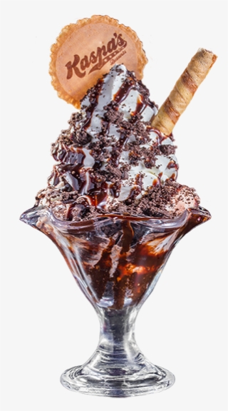 Cookies & Cream Sundae With Oreo Cookies - Ice Cream Cone #8757752