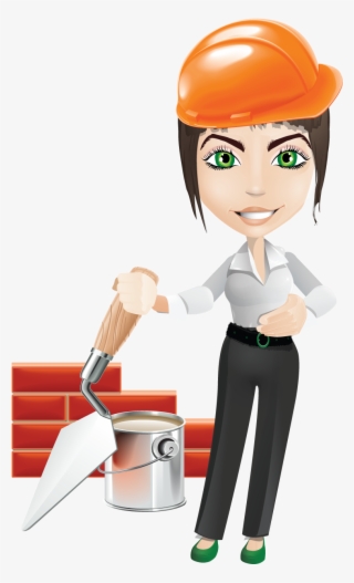 Index Of Wp Content Uploads - Female Construction Worker Cartoon Png #8758879