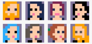 Pixel Art Portraits Of Myself And Some Other People - Illustration #8758882