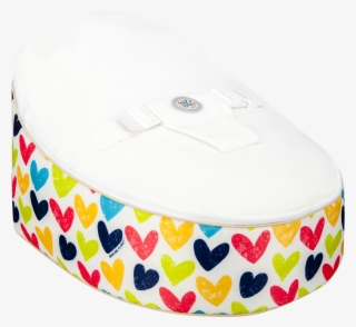 White Hearts Baby Bean Bag By Bean Bag Planet - Plumbing Fixture #8759172