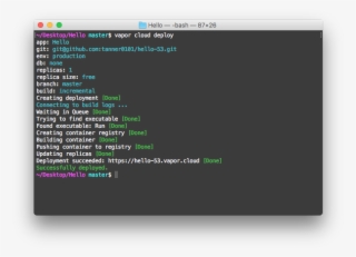 Vapor Toolbox Deploy - Angular 2 Code Example #8759326