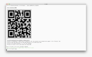 Expo-cli Includes Keyboard Shortcuts From The Terminal, - Barcode #8759552