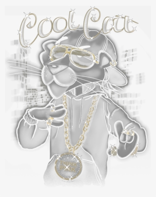 Pink Panther Cool Cat Men's Ringer T-shirt - Chain #8760111