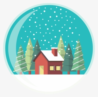 Snowglobe House - Vector Graphics #8762624