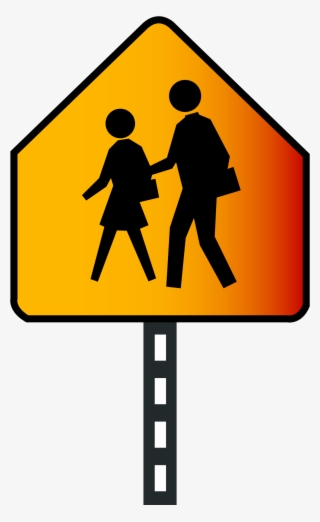 Download School Crossing Sign Vector Clipart School - Walking People ...