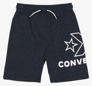 Boys Converse Wrap Around Ft Logo Short Obsidian Heather - Board Short #8762975