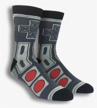 2 Pair Pack Classic Nintendo Controller Socks #8763225
