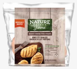 All Natural Boneless Chicken Breast Portions - Individually Wrapped Cooked Chicken Breasts #8764253