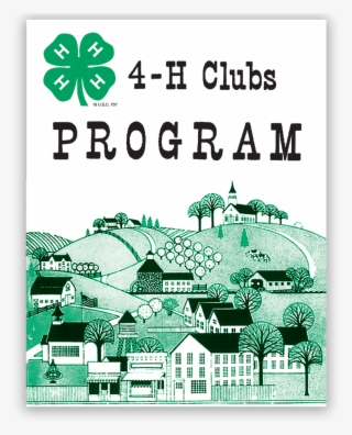 4-h Clubs Program Handbook - 4 H Clover #8765929