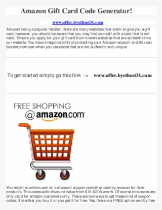 Pdf - Shopping Cart #8766991