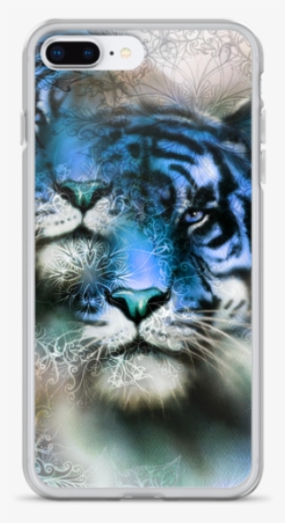 Tiger And Mandala With Ornament Iphone Case - Painting #8767993