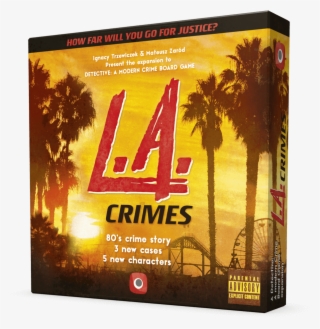 Detective - L - A - Crimes 3d Box - Detective Board Game Expansion #8768555