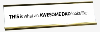 Awesome Dad Desk Plate - Darkness #8770009