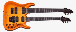 Sunset Classic Double Neck Low Rider Orange - Schecter A 7 Fr S #8770126