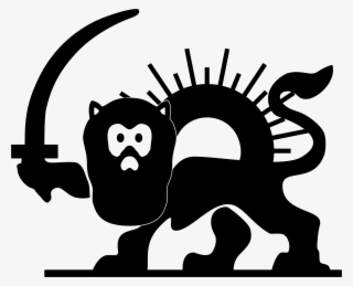 Big Image - Rode Leeuw Met Zon #8770382