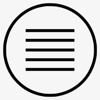 Hamburger Menu Png - Circle #8770857