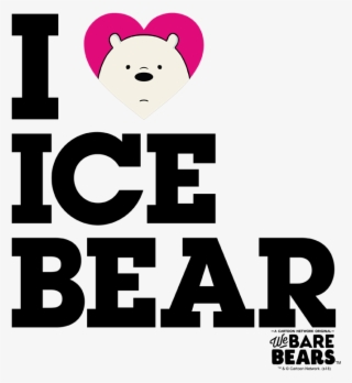 We Bare Bears Heart Ice Bear Men's Tall Fit T-shirt - Heart #8773178