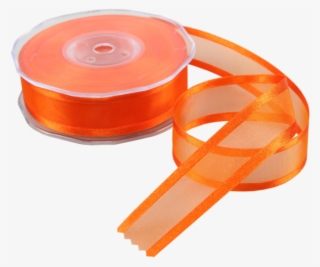 Ribbon, 25mm, 25m, Orange - Circle #8774126