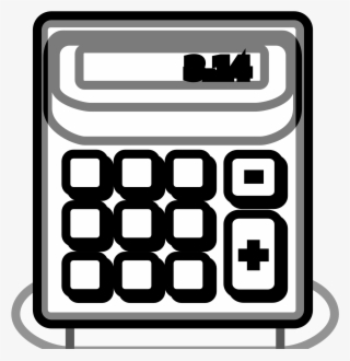 Banner Black And White Stock Calculator Clipart Black - Calculator Clipart Top Png Transparent #8775424