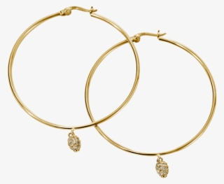 Crystal Drop Hoops Image - Body Jewelry #8776688