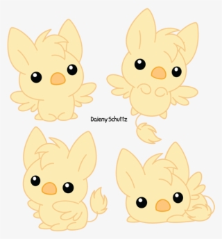 Griffin Clipart Kawaii - Cute Chibi Griffin #8777148