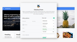 Bootstrap 4 Starter Templates - Pineapple #8779248