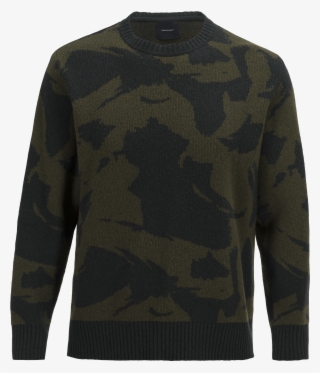 Men's Grid Crew Neck Pattern - Sweater #8782410