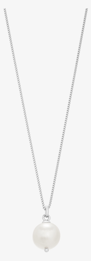 Large Freshwater Pearl Necklace - Fleur De Lis Pendent #8782566