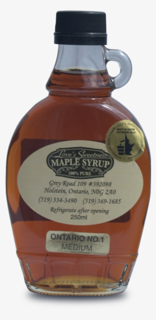250ml Maple Syrup - Glass Bottle #8783137